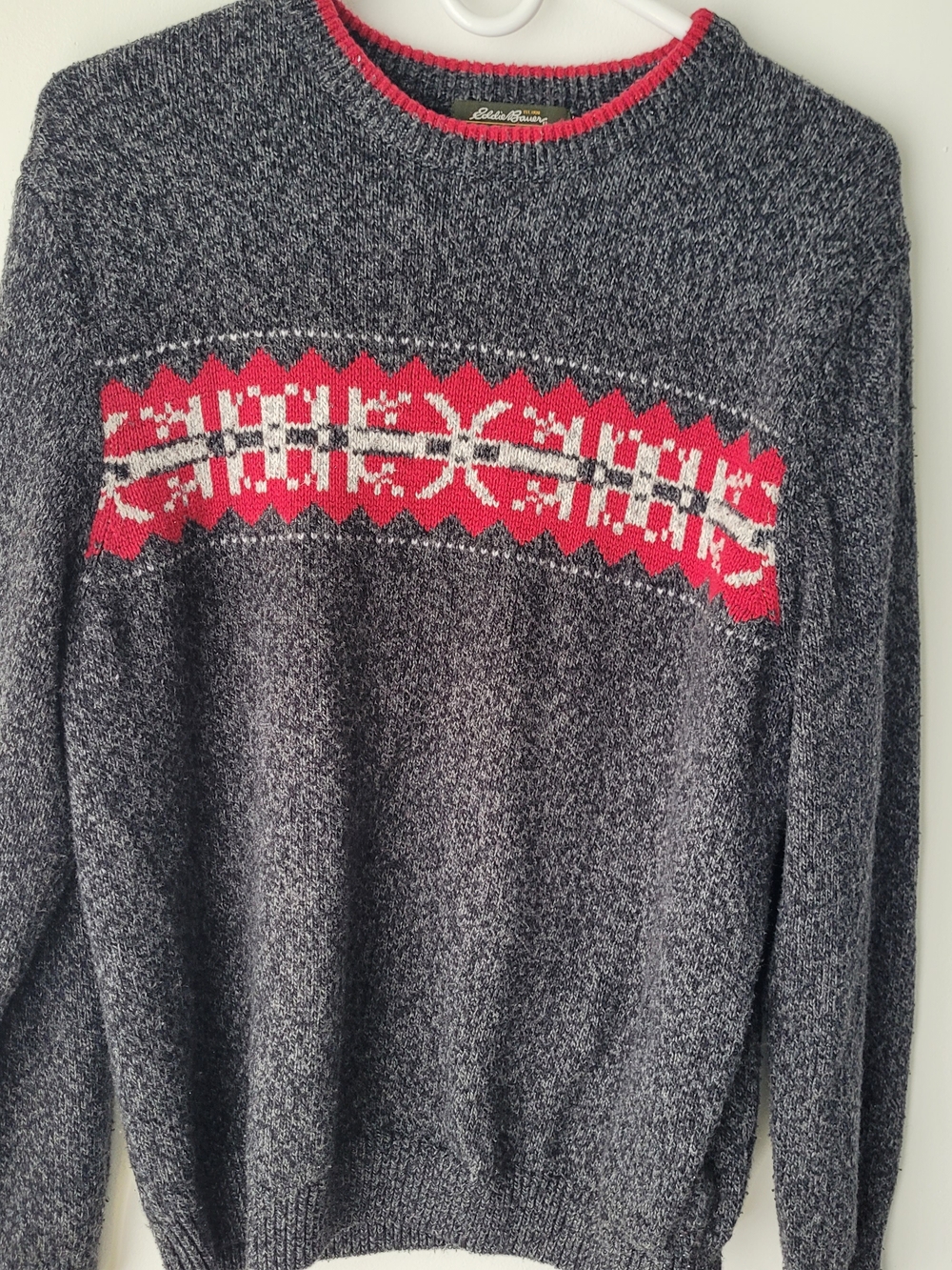 Eddie Bauer Gray Crewneck Sweater Size M - Picture 3 of 7